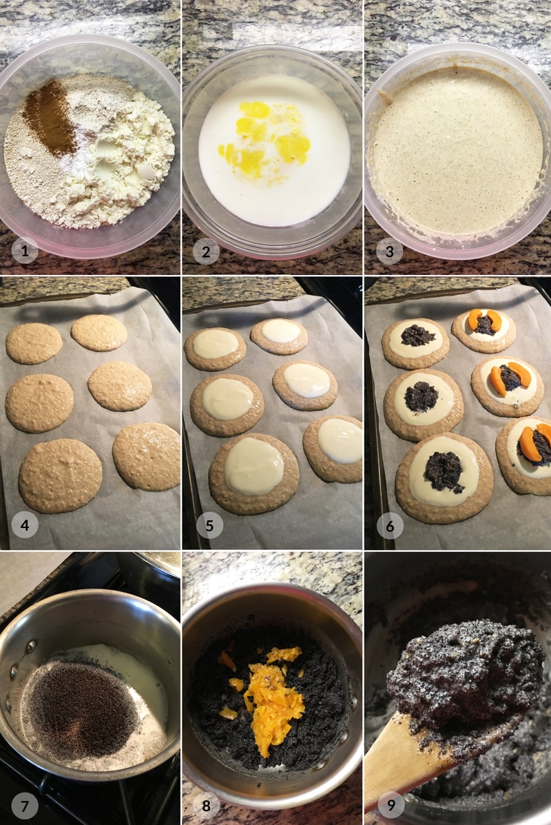Fitness tvarohové meruňkové koláče - foto postup receptu