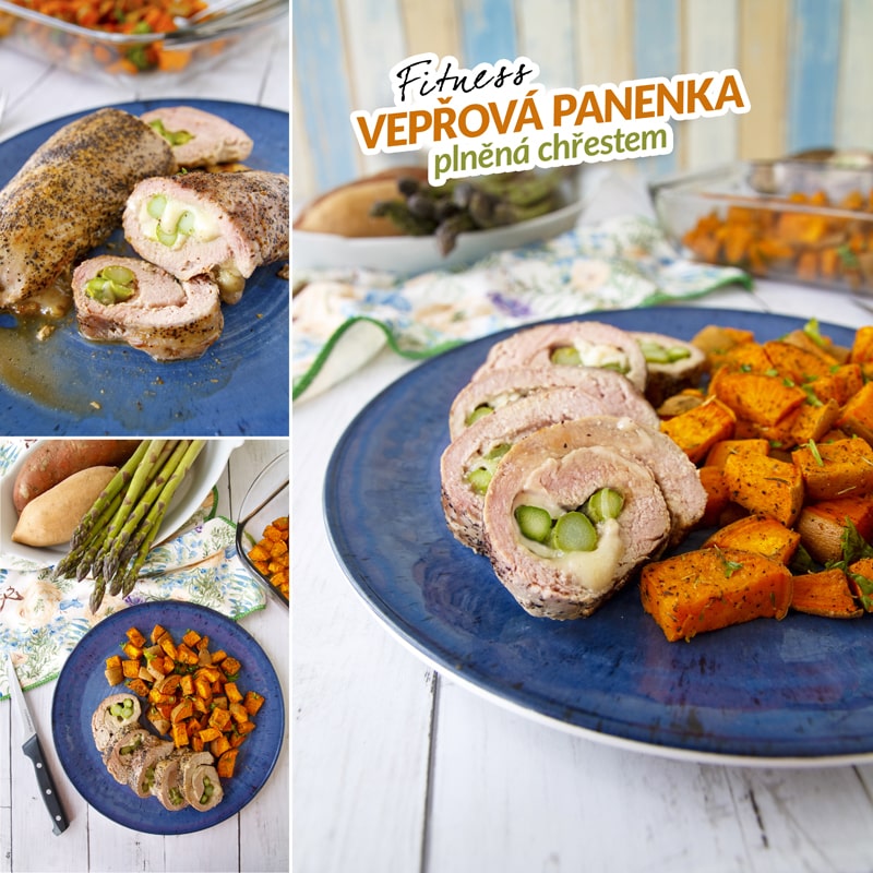 Fit panenka plněná chřestem - recept Bajola