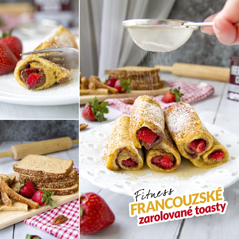 Fitness francouzské toasty zarolované - recept Bajola