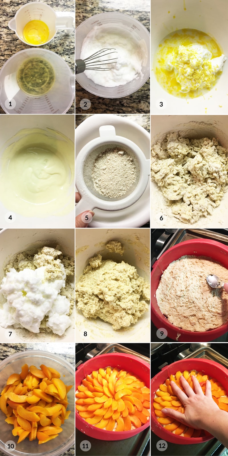 Meruňkový koláč recept foto postup
