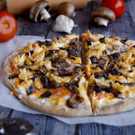 Fit žampiónová pizza - recept Bajola