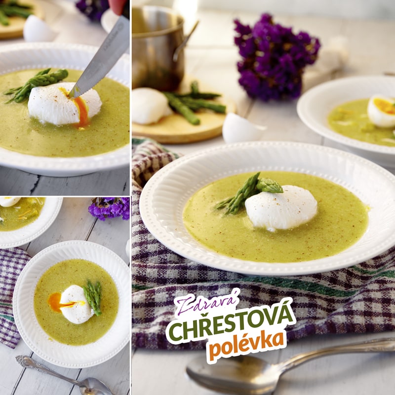 Fit chřestová polévka ze zeleného chřestu - recept Bajolafit