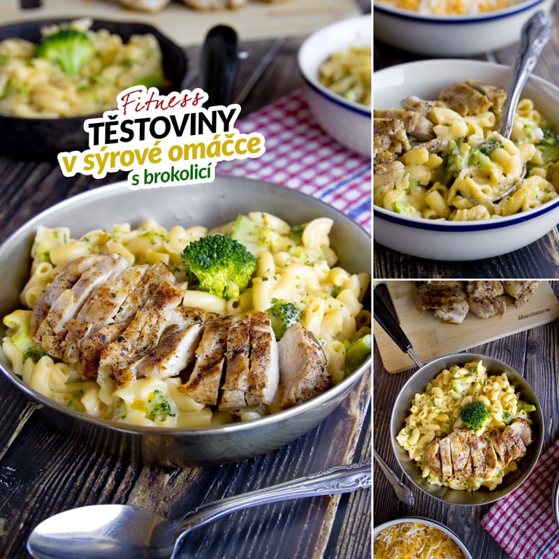 Zdravá sýrová omáčka na těstoviny s kuřecím masem - recept Bajola