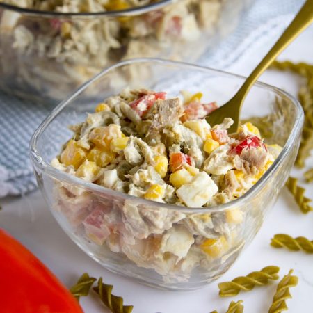 Fit těstovinový salát s tuňákem - recept Bajola