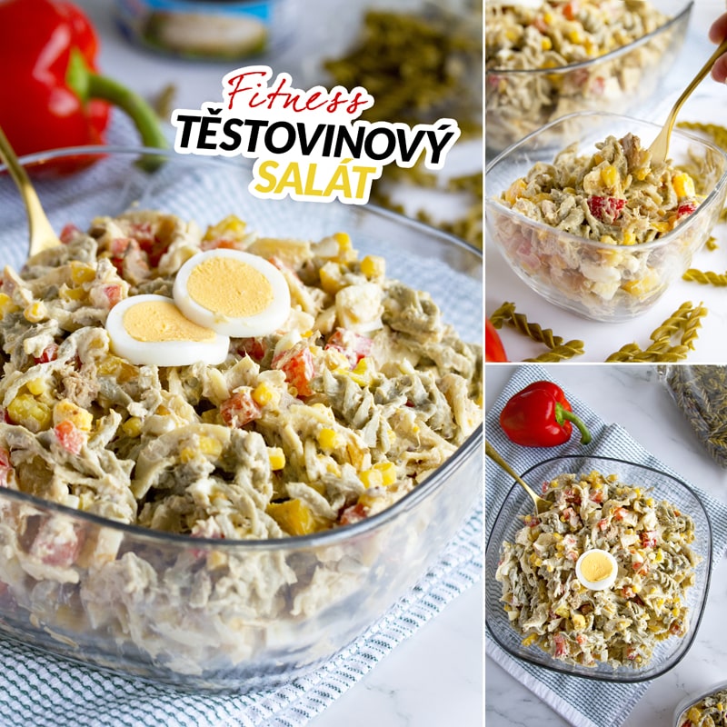 Fitness těstovinový salát - recept Bajola