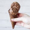 Fitness domácí čokoládová zmrzlina bez cukru