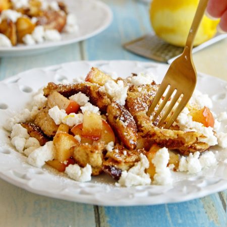 Zdravý císařský trhanec s jablky - recept Bajola