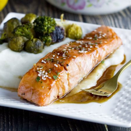 Zdravý losos v medové omáčce - recept Bajola