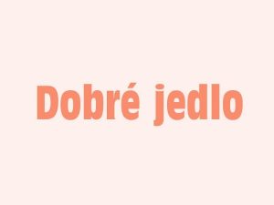 Logo časopis Dobré jedlo