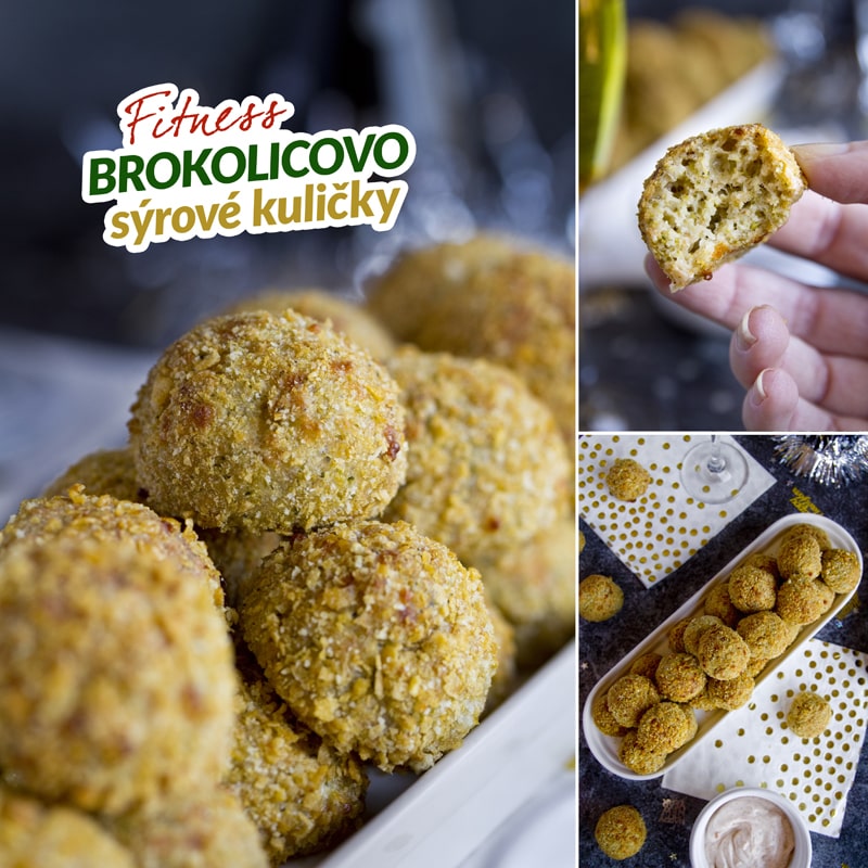 Sýrové kuličky s brokolicí a podmáslí recept Bajola