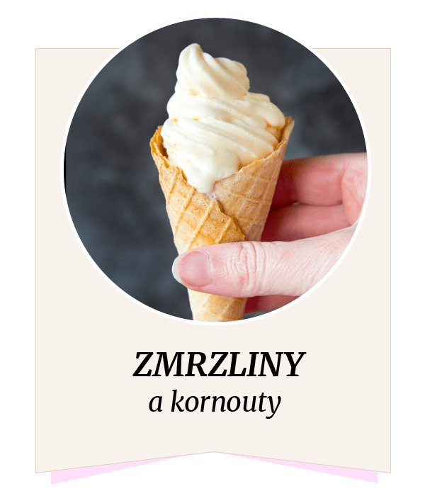 Fitness zmrzliny a kornouty bez cukru