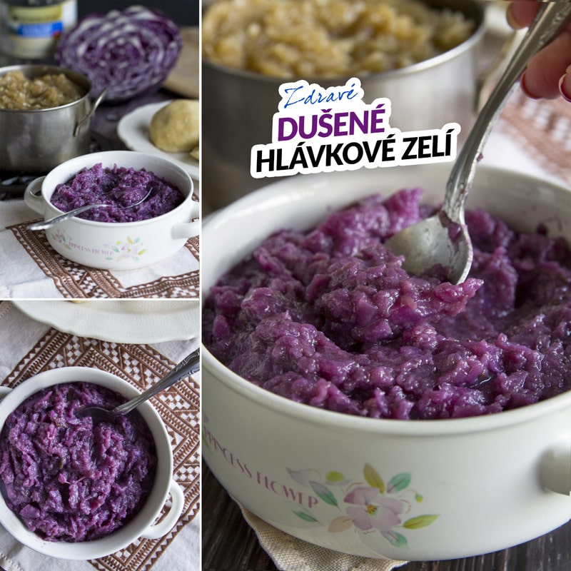 Zdravé dušené červené hlávkové zelí - recept Bajola