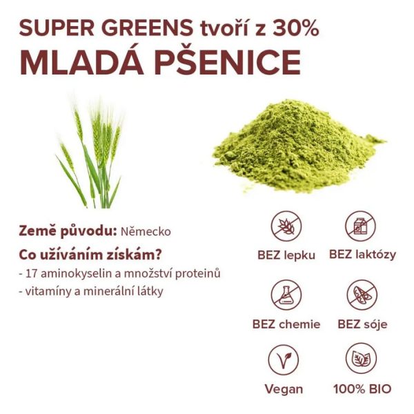 Mladá pšenice supergreens Blendea
