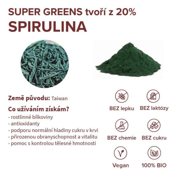 Spirulina supergreens Blendea