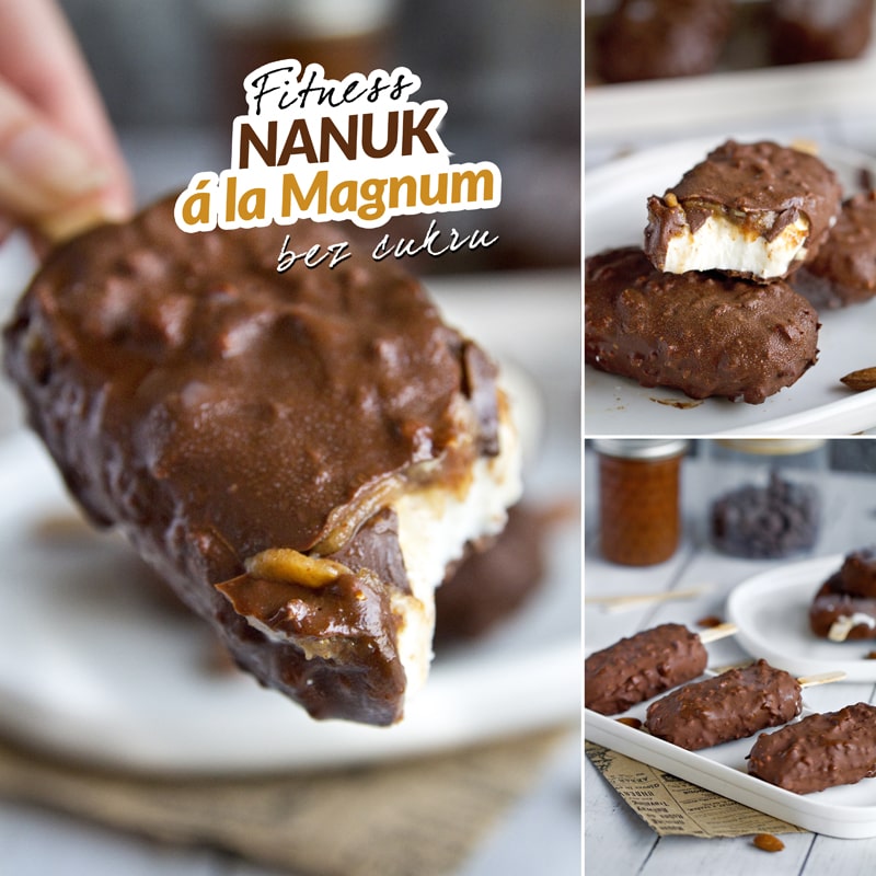 Fit nanuk a la Magnum bez cukru - recept Bajola Fit nanuk a la Magnum bez cukru - recept Bajola