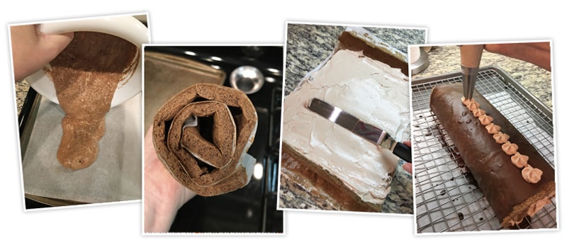 Výborná piškotová čokoládová roláda bez másla - foto postup