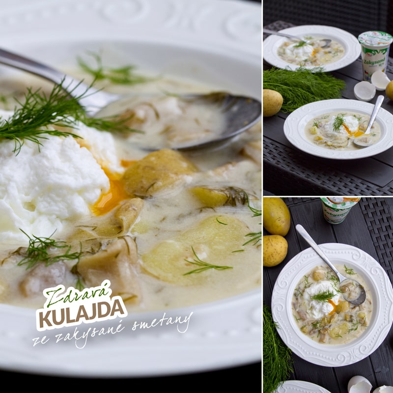 Zdravá kulajda s houbami a bramborami - recept Bajola
