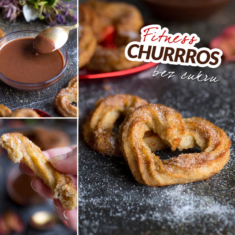 Fit churros bez tuku - recept Bajola